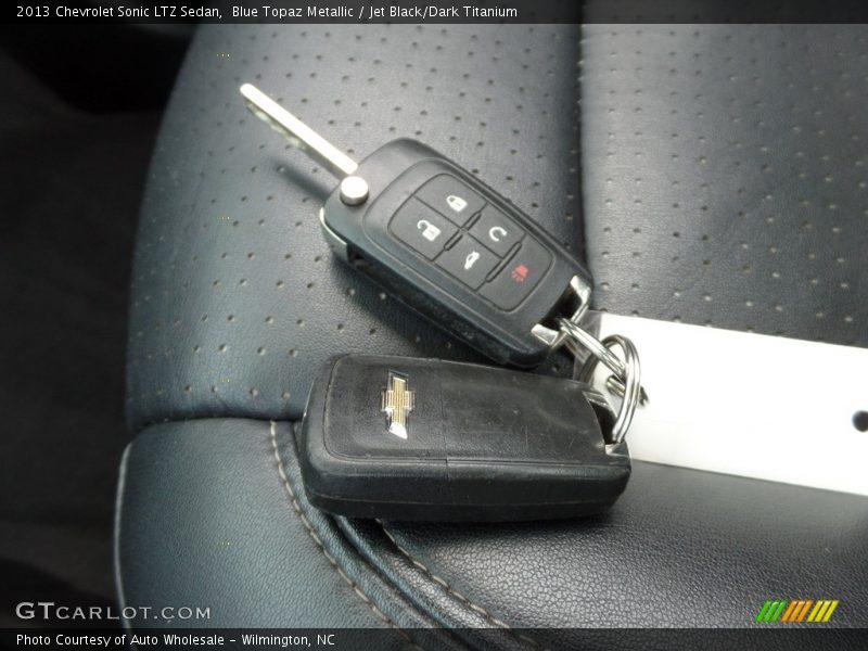 Blue Topaz Metallic / Jet Black/Dark Titanium 2013 Chevrolet Sonic LTZ Sedan