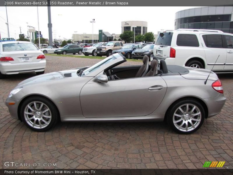 Pewter Metallic / Brown Nappa 2006 Mercedes-Benz SLK 350 Roadster