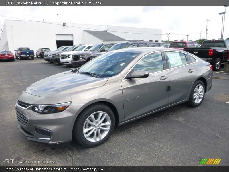 Pepperdust Metallic / Jet Black 2018 Chevrolet Malibu LT