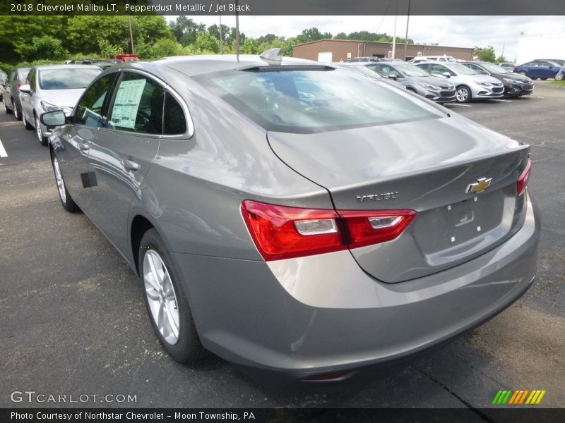 Pepperdust Metallic / Jet Black 2018 Chevrolet Malibu LT