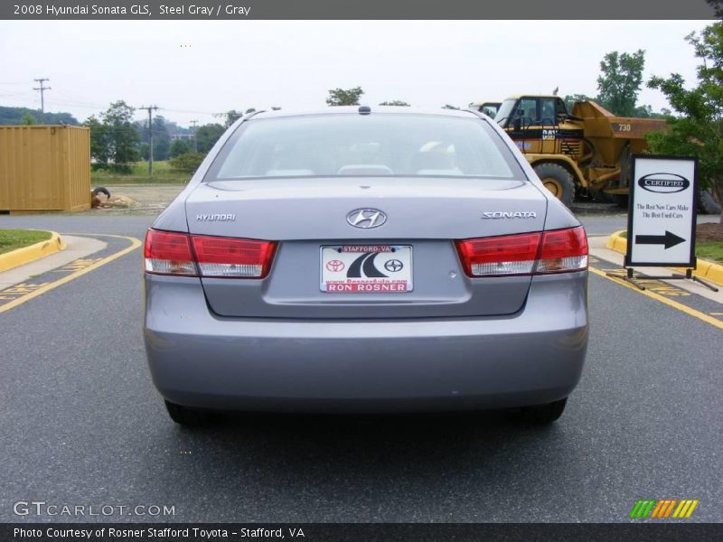 Steel Gray / Gray 2008 Hyundai Sonata GLS