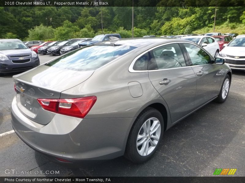Pepperdust Metallic / Jet Black 2018 Chevrolet Malibu LT