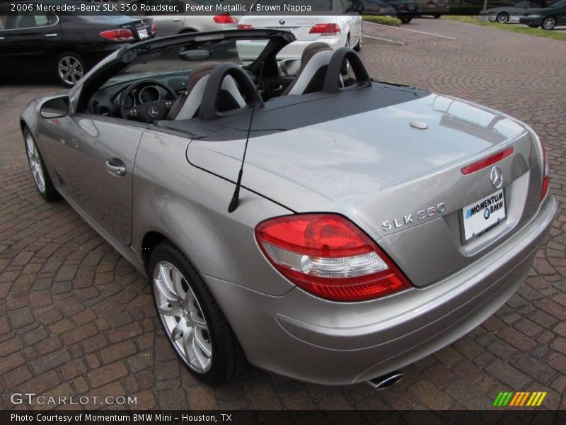 Pewter Metallic / Brown Nappa 2006 Mercedes-Benz SLK 350 Roadster