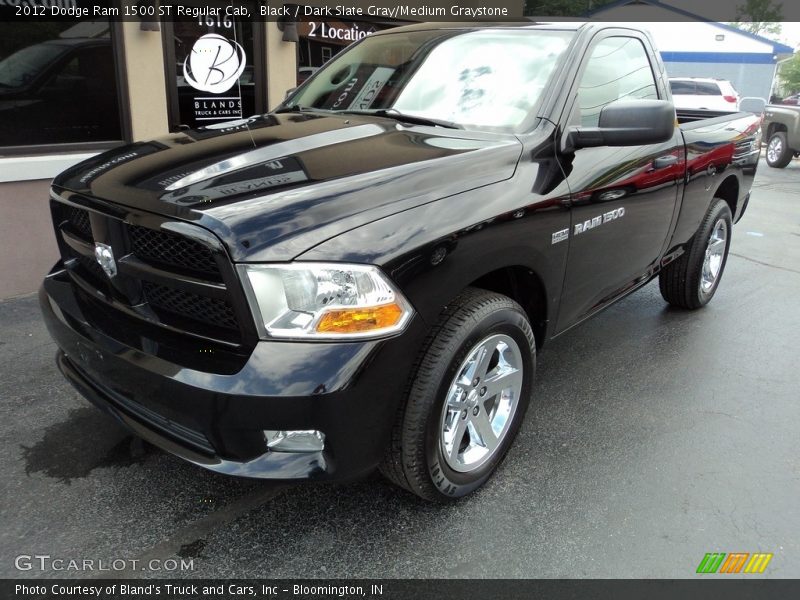 Black / Dark Slate Gray/Medium Graystone 2012 Dodge Ram 1500 ST Regular Cab