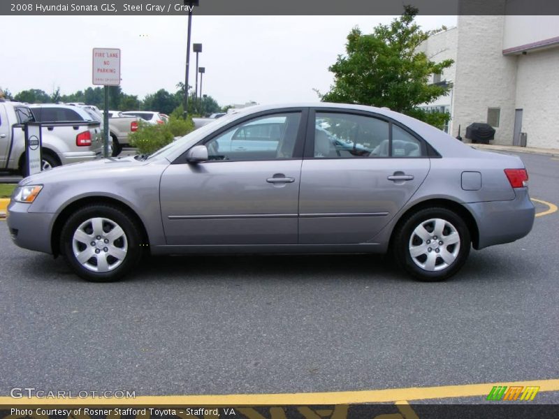 Steel Gray / Gray 2008 Hyundai Sonata GLS