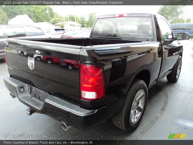 Black / Dark Slate Gray/Medium Graystone 2012 Dodge Ram 1500 ST Regular Cab