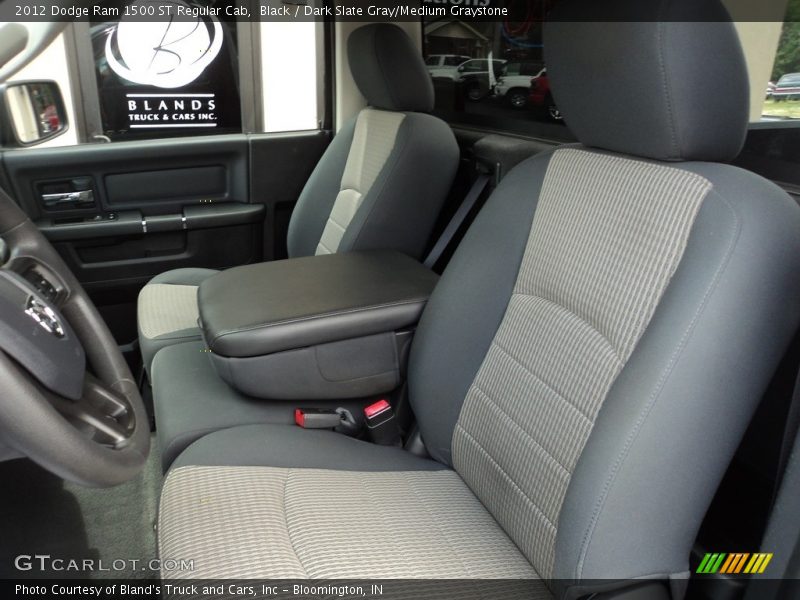 Black / Dark Slate Gray/Medium Graystone 2012 Dodge Ram 1500 ST Regular Cab