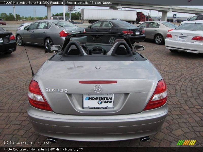 Pewter Metallic / Brown Nappa 2006 Mercedes-Benz SLK 350 Roadster
