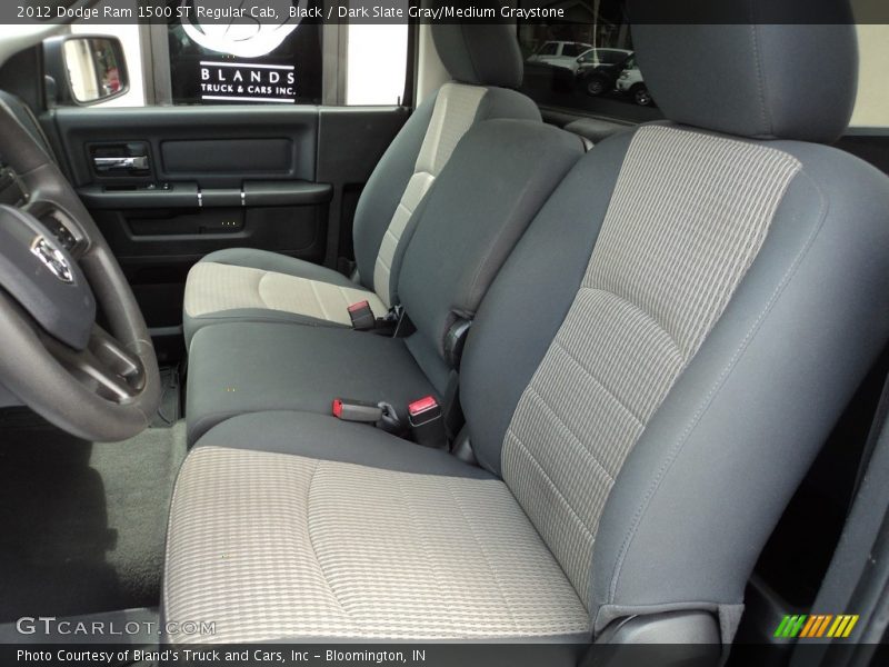 Black / Dark Slate Gray/Medium Graystone 2012 Dodge Ram 1500 ST Regular Cab