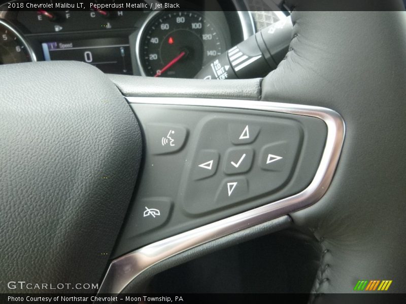 Pepperdust Metallic / Jet Black 2018 Chevrolet Malibu LT