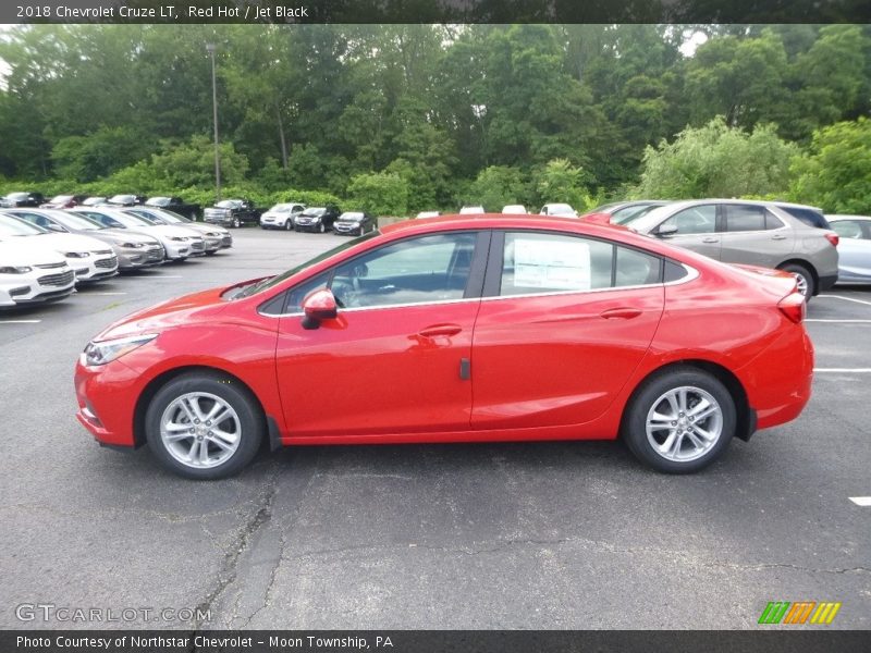 Red Hot / Jet Black 2018 Chevrolet Cruze LT