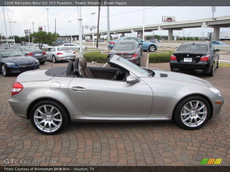 Pewter Metallic / Brown Nappa 2006 Mercedes-Benz SLK 350 Roadster