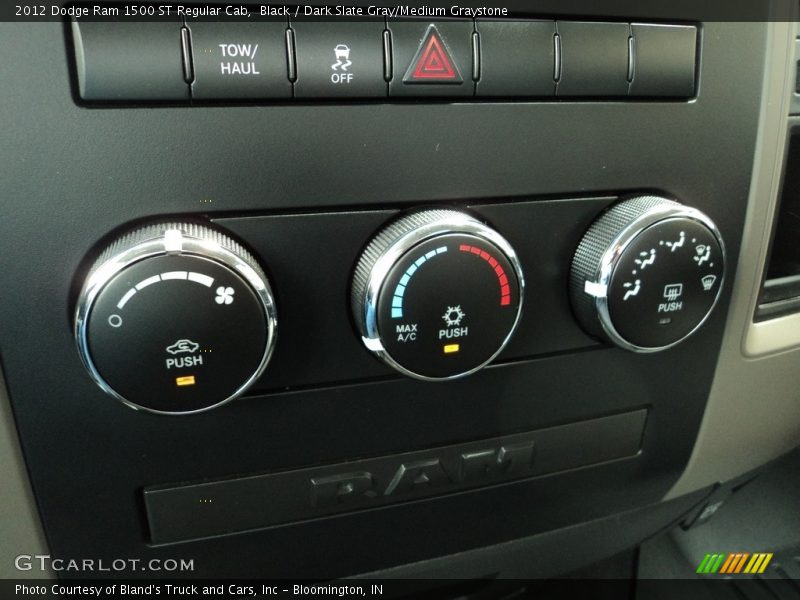 Black / Dark Slate Gray/Medium Graystone 2012 Dodge Ram 1500 ST Regular Cab