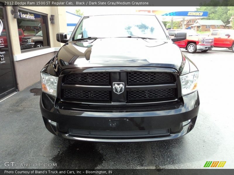 Black / Dark Slate Gray/Medium Graystone 2012 Dodge Ram 1500 ST Regular Cab