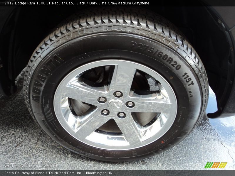 Black / Dark Slate Gray/Medium Graystone 2012 Dodge Ram 1500 ST Regular Cab