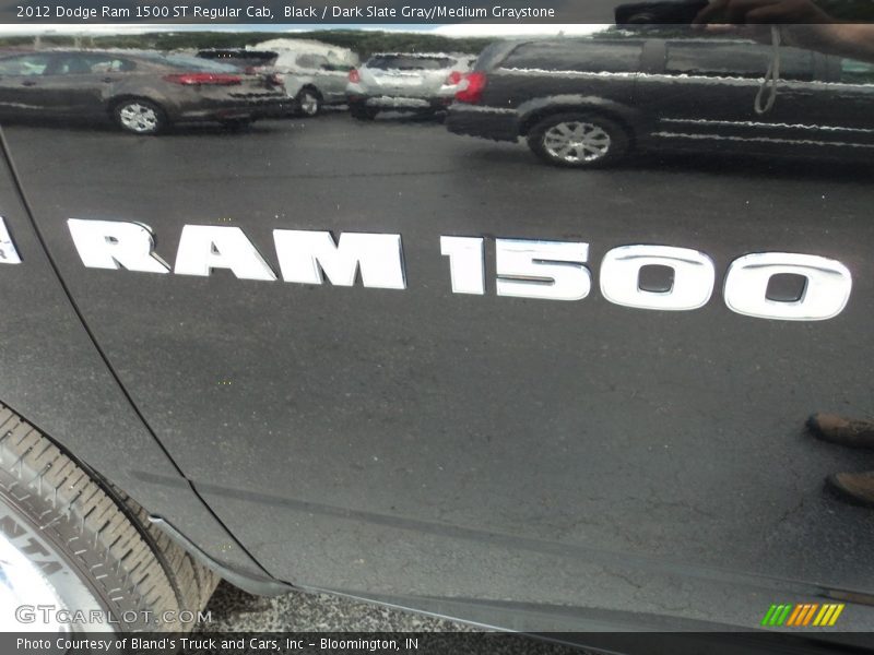 Black / Dark Slate Gray/Medium Graystone 2012 Dodge Ram 1500 ST Regular Cab