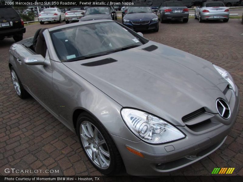 Pewter Metallic / Brown Nappa 2006 Mercedes-Benz SLK 350 Roadster