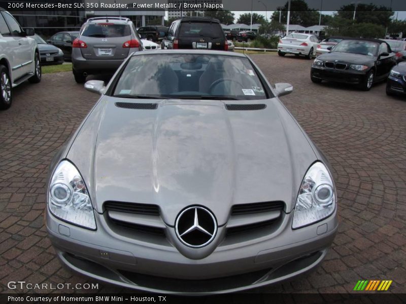Pewter Metallic / Brown Nappa 2006 Mercedes-Benz SLK 350 Roadster