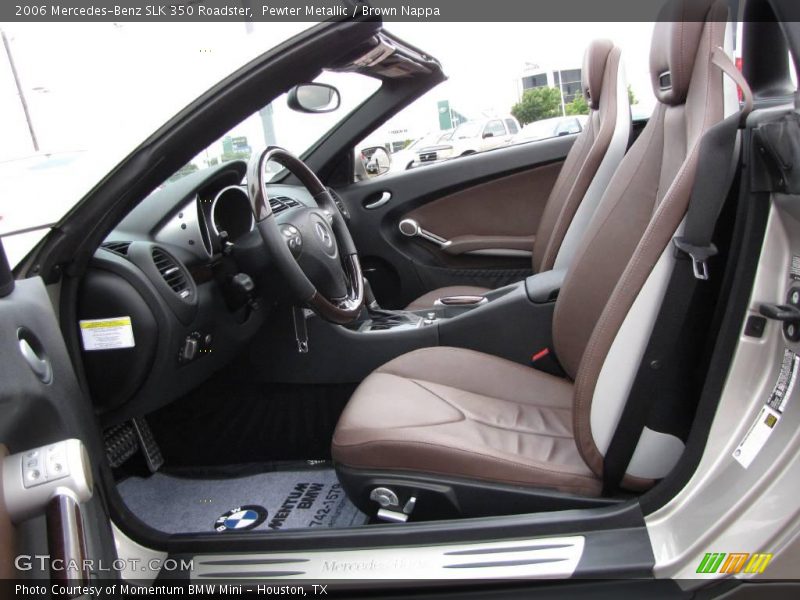 Pewter Metallic / Brown Nappa 2006 Mercedes-Benz SLK 350 Roadster