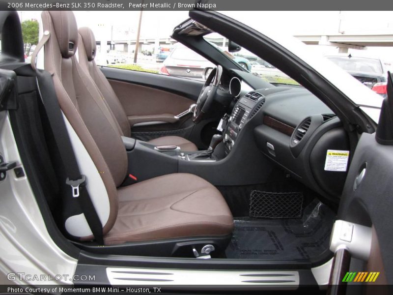 Pewter Metallic / Brown Nappa 2006 Mercedes-Benz SLK 350 Roadster