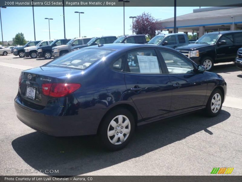 Regatta Blue Metallic / Beige 2008 Hyundai Elantra GLS Sedan