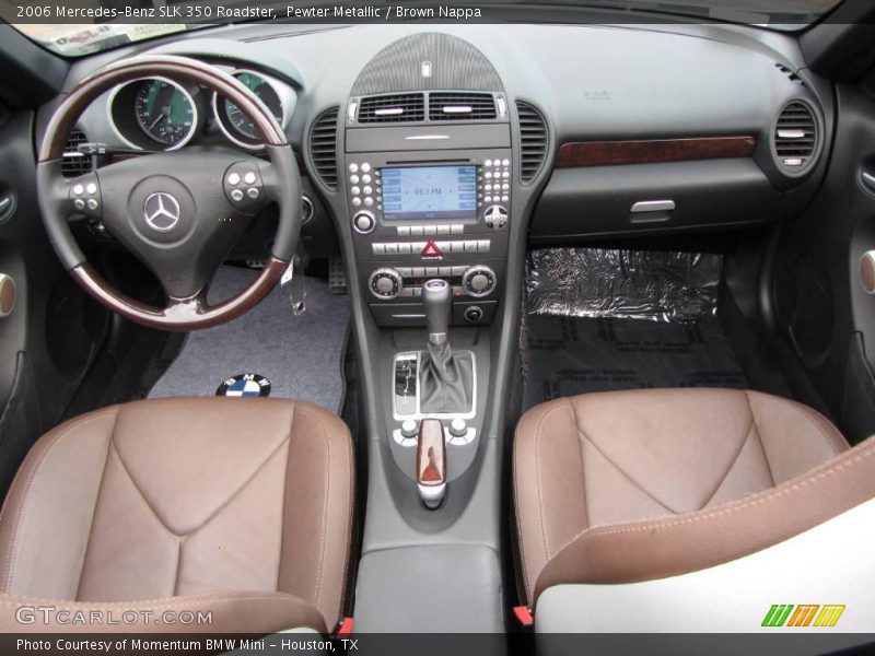 Pewter Metallic / Brown Nappa 2006 Mercedes-Benz SLK 350 Roadster