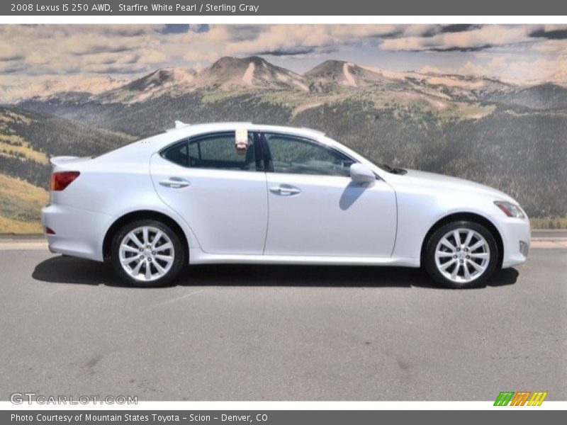 Starfire White Pearl / Sterling Gray 2008 Lexus IS 250 AWD