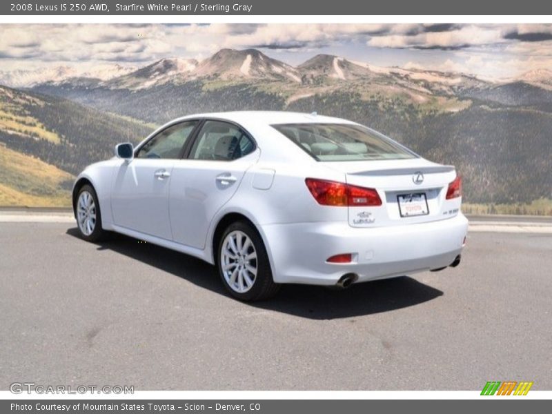Starfire White Pearl / Sterling Gray 2008 Lexus IS 250 AWD