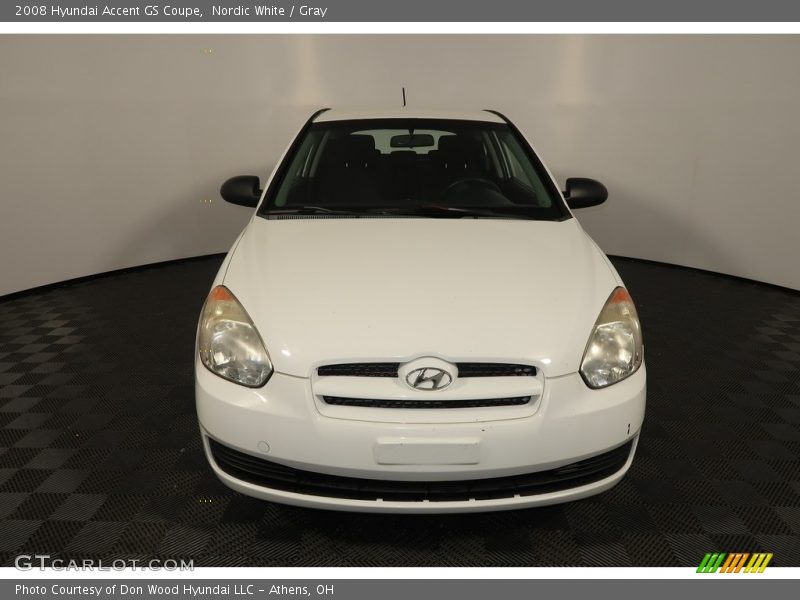 Nordic White / Gray 2008 Hyundai Accent GS Coupe