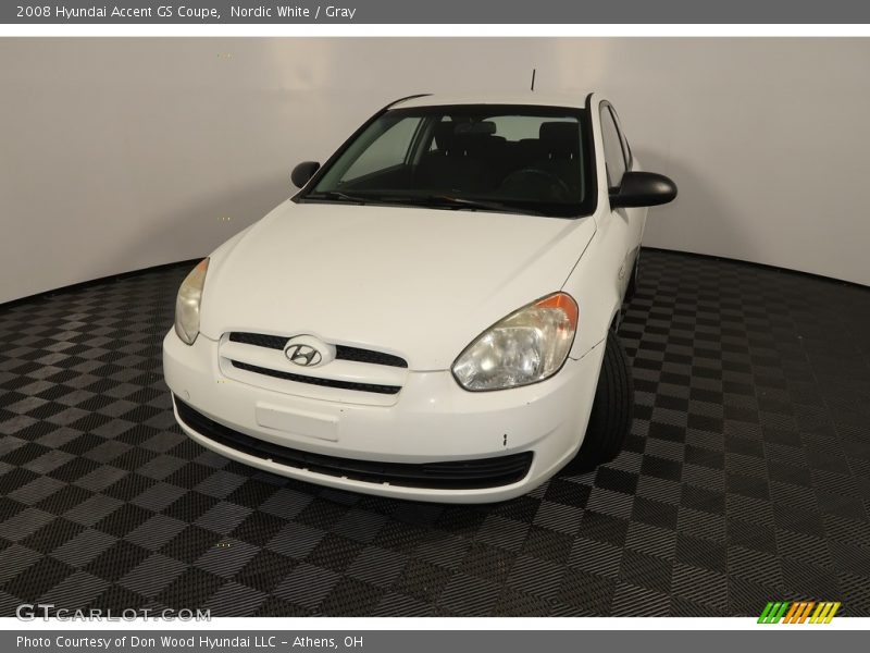 Nordic White / Gray 2008 Hyundai Accent GS Coupe