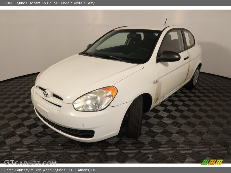 Nordic White / Gray 2008 Hyundai Accent GS Coupe