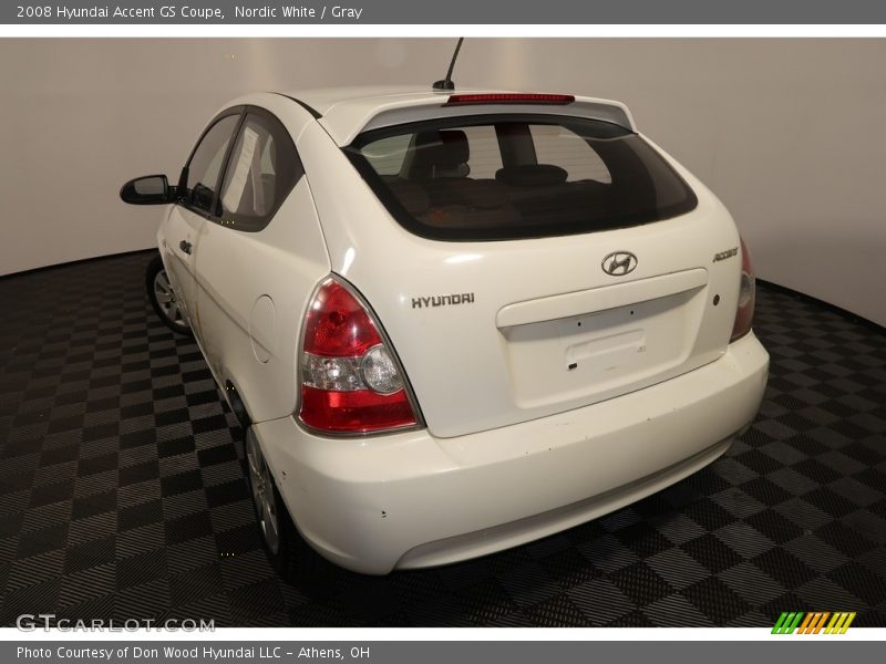 Nordic White / Gray 2008 Hyundai Accent GS Coupe
