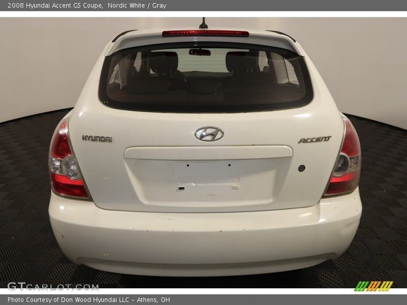 Nordic White / Gray 2008 Hyundai Accent GS Coupe