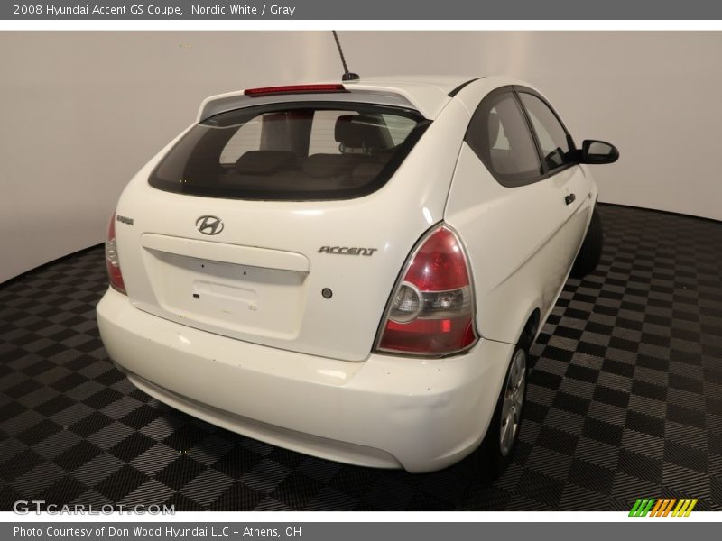 Nordic White / Gray 2008 Hyundai Accent GS Coupe