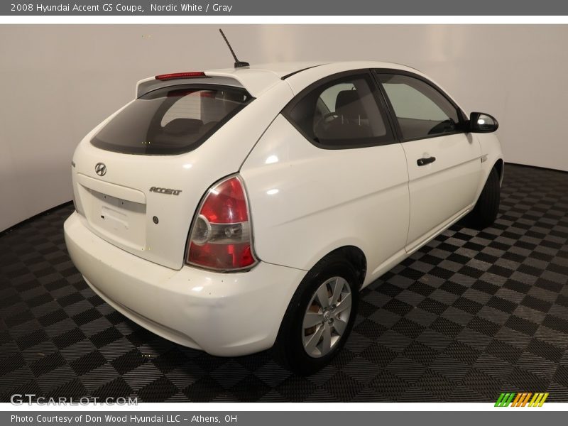 Nordic White / Gray 2008 Hyundai Accent GS Coupe