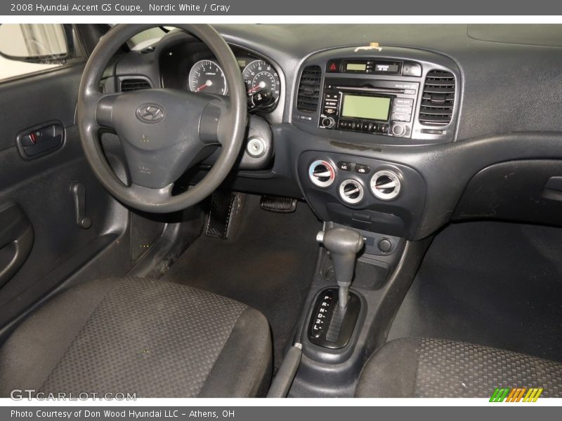 Nordic White / Gray 2008 Hyundai Accent GS Coupe