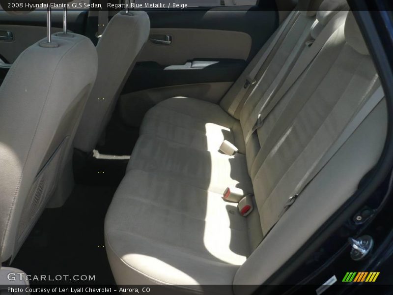 Regatta Blue Metallic / Beige 2008 Hyundai Elantra GLS Sedan