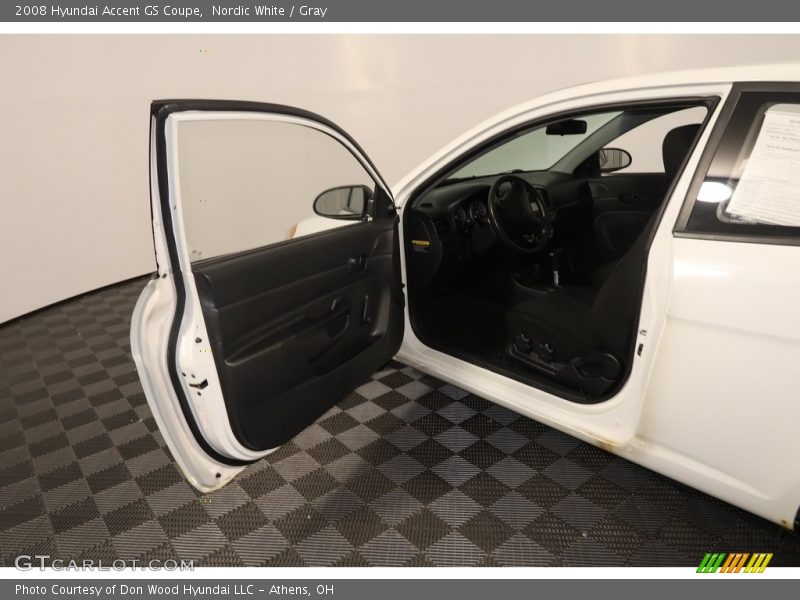 Nordic White / Gray 2008 Hyundai Accent GS Coupe