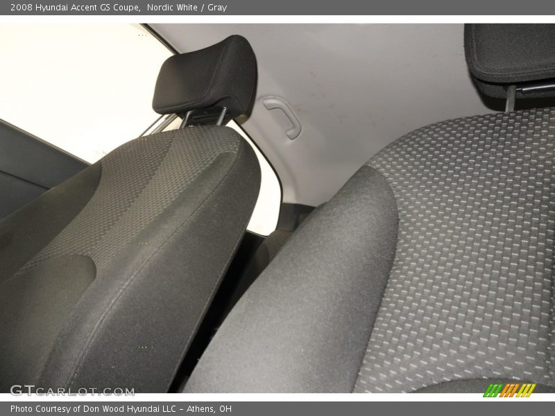 Nordic White / Gray 2008 Hyundai Accent GS Coupe