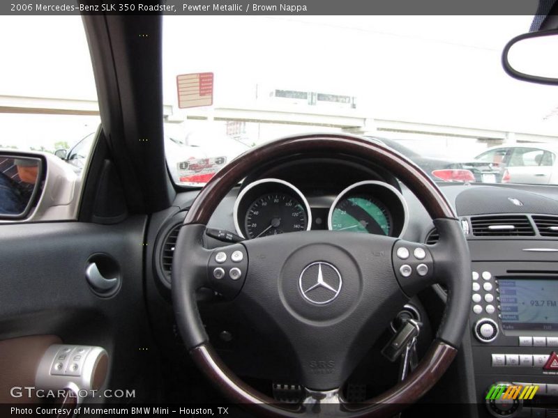 Pewter Metallic / Brown Nappa 2006 Mercedes-Benz SLK 350 Roadster