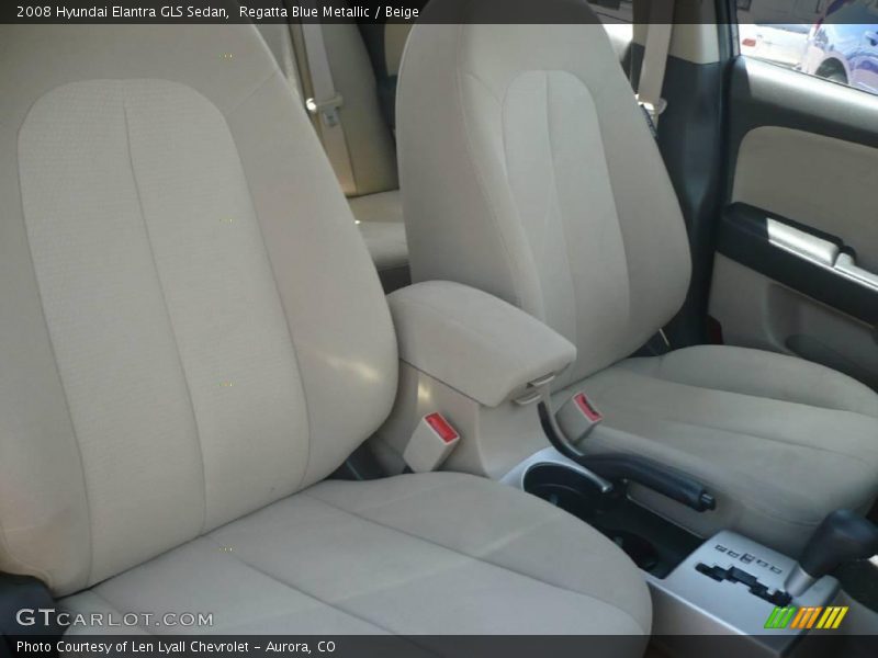 Regatta Blue Metallic / Beige 2008 Hyundai Elantra GLS Sedan