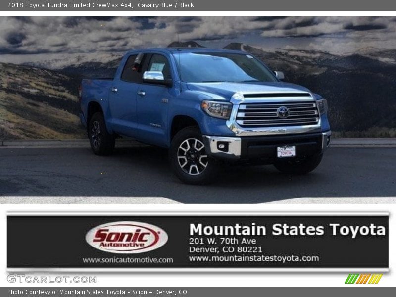 Cavalry Blue / Black 2018 Toyota Tundra Limited CrewMax 4x4