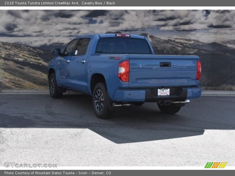Cavalry Blue / Black 2018 Toyota Tundra Limited CrewMax 4x4