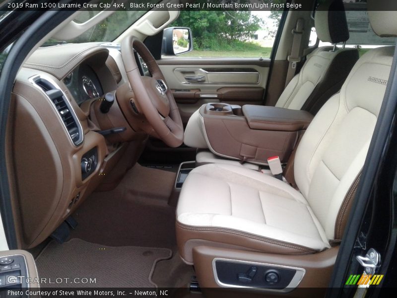 Black Forest Green Pearl / Mountain Brown/Light Frost Beige 2019 Ram 1500 Laramie Crew Cab 4x4