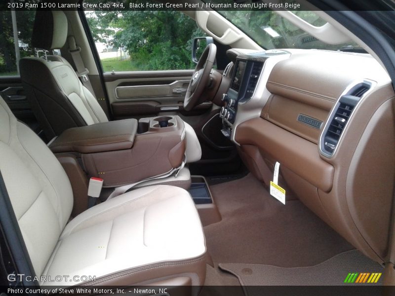 Black Forest Green Pearl / Mountain Brown/Light Frost Beige 2019 Ram 1500 Laramie Crew Cab 4x4