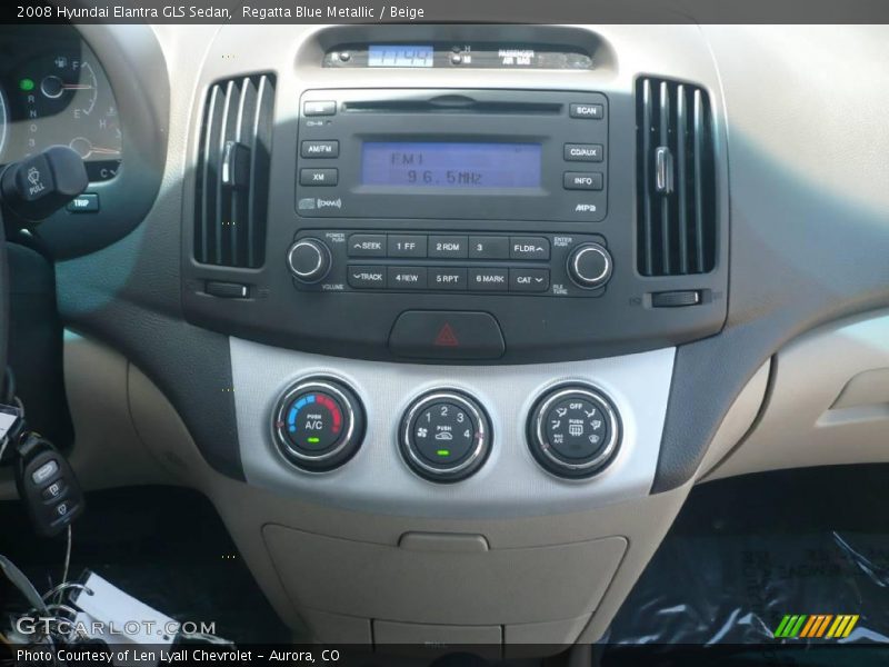 Regatta Blue Metallic / Beige 2008 Hyundai Elantra GLS Sedan