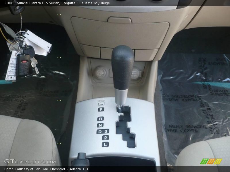 Regatta Blue Metallic / Beige 2008 Hyundai Elantra GLS Sedan