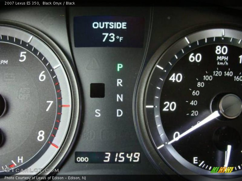 Black Onyx / Black 2007 Lexus ES 350
