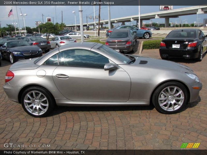 Pewter Metallic / Brown Nappa 2006 Mercedes-Benz SLK 350 Roadster