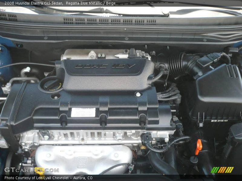 Regatta Blue Metallic / Beige 2008 Hyundai Elantra GLS Sedan